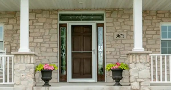 Bellevue Thin Stone Veneer Exterior Entry