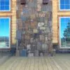 Denali Natural Stone Veneer Chimney