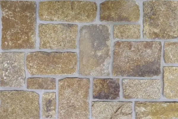 Gold Tone Real Blocky Thin Stone Veneer