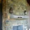 Rainier Natural Stone Veneer Fireplace