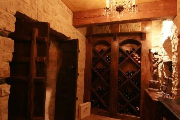 Tuscany Natural Stone Veneer Wine Cellar