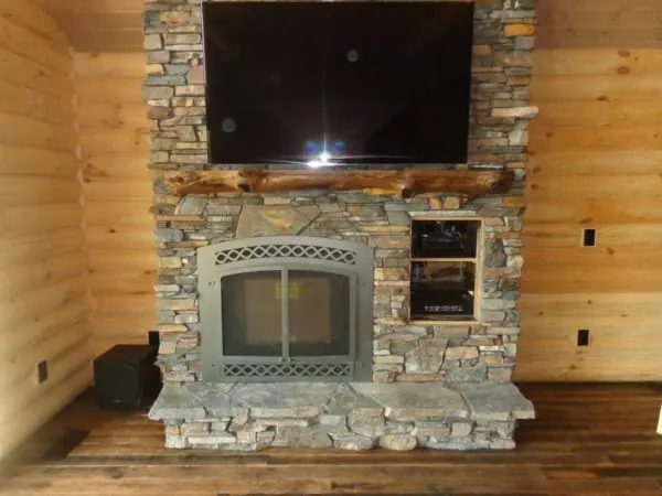 Torrington Natural Stone Veneer Fireplace