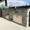 Outdoor Kitchen Charcoal Canyon Natural Thin Stone Veneer