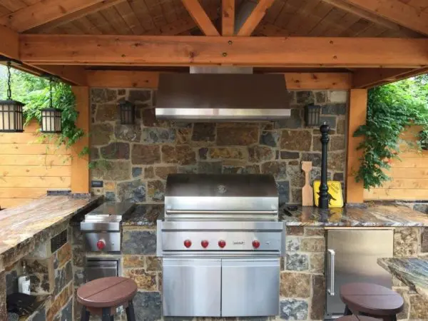 Denali Real Stone Veneer Outdoor Kitchen