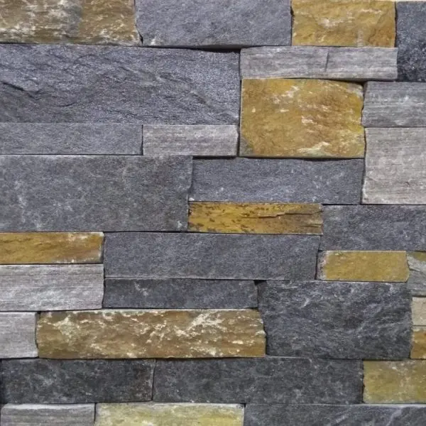 drystack (mortarless) thin ledgestone veneer