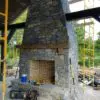 Custom Mosholu Fieldstone Blend Fireplace