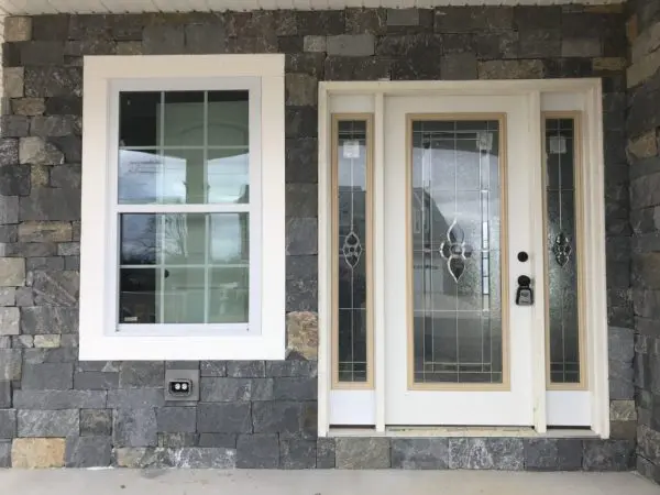 Edmonton Real Stone Veneer Entryway