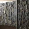 Mosholu Natural Stone Veneer Fireplace Close-Up