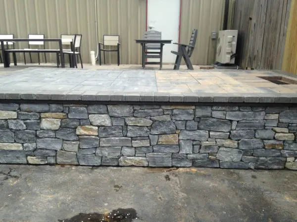 Mosholu Real Stone Veneer Patio