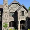 Custom old world thin stone veneer exterior