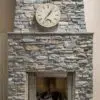 Interior fireplace with Mosholu natural stone veneer.