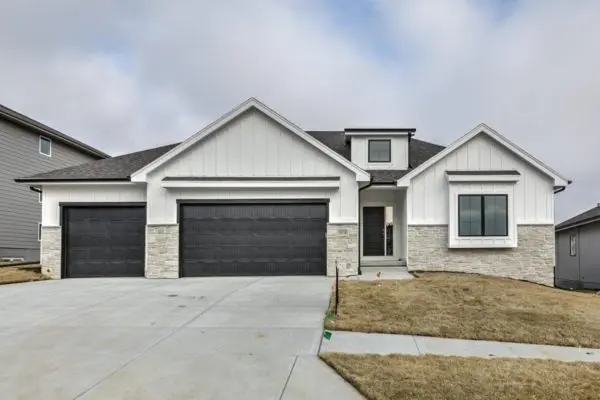 New construction with Wisconsin limestone veneer