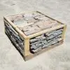 stock pallet of natural stone veneer flats