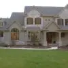 Colorful limestone veneer exterior masonry