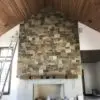 Natural Stone Veneer Fireplace