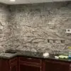 Moonlight Real Stone Veneer Drystack Kitchenette Backsplash