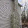 Chimney with Emerald Bay Natural Stone Veneer