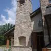 Exterior Chimney with Geneva Real Stone Veneer