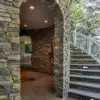 Close-Up Masonry of Glendale Real Stone Veneer Turret