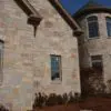 Home Exterior and Turret with Ravenna Limestone Thin Veneer