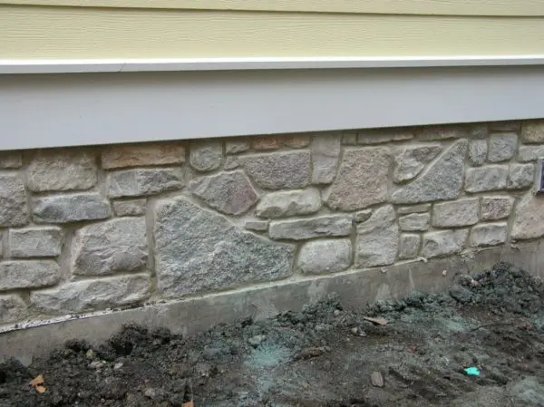 Exterior Wainscoting with Washington Natural Stone Veneer