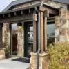 Commercial Front Entrance with Carson Pass Natural Stone Veneer