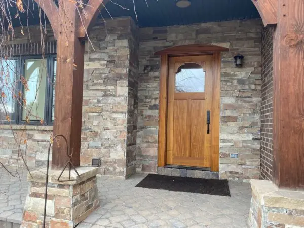 Front Entrance with Fairfax Natural Stone Veneer