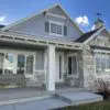 Exterior Accent Wall with Racine Natural Stone Veneer