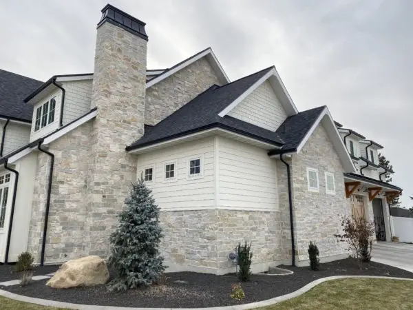 Home Exterior with Roanoke Real Stone Veneer