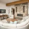 Gas Interior Fireplace with Sumpter Real Stone Veneer