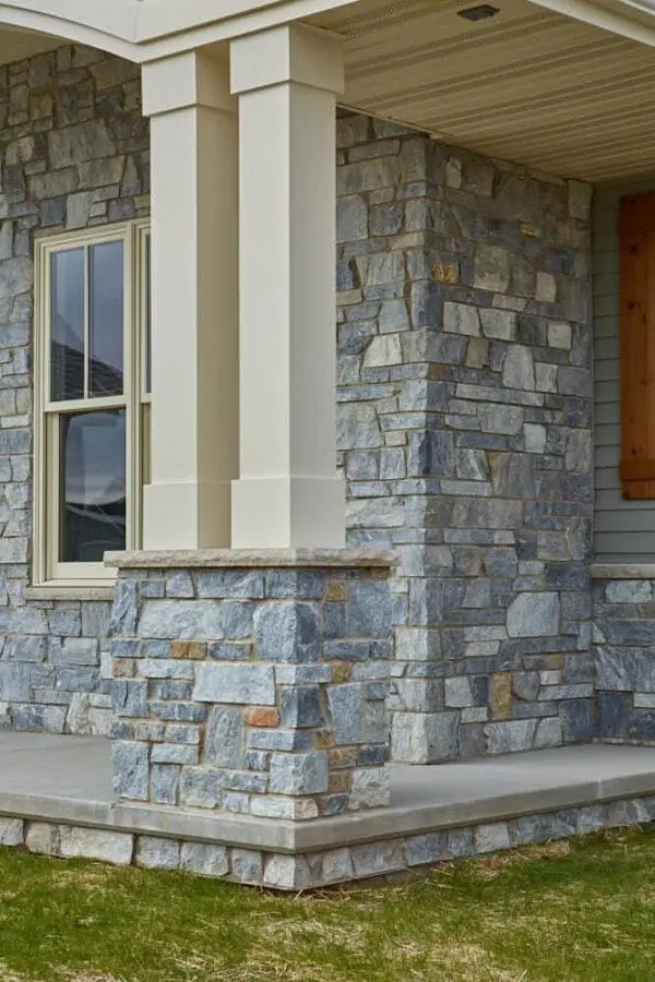 Home exterior with Chamberlain natural stone veneer