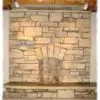 Interior Fireplace with Door County Fieldstone