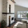 Interior Fireplace with Door County Fieldstone