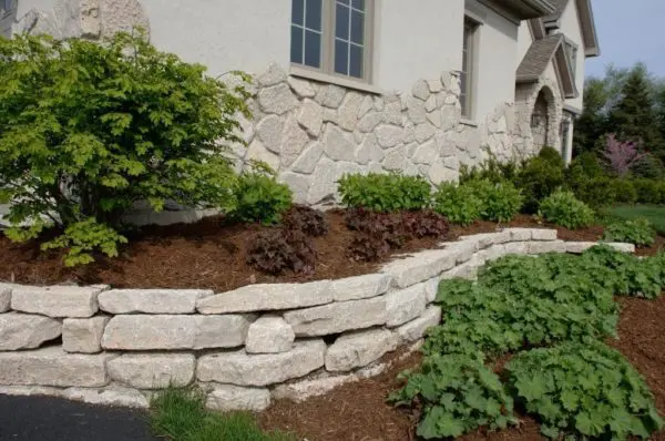 Home exterior close up with Huron real stone veneer