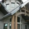 Exterior Turret Siding with Logan Natural Stone Veneer