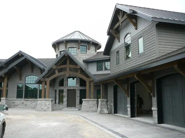 Home Exterior with Logan Natural Stone Veneer