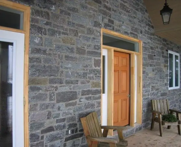 Front Entrance with Monroe Natural Stone Veneer