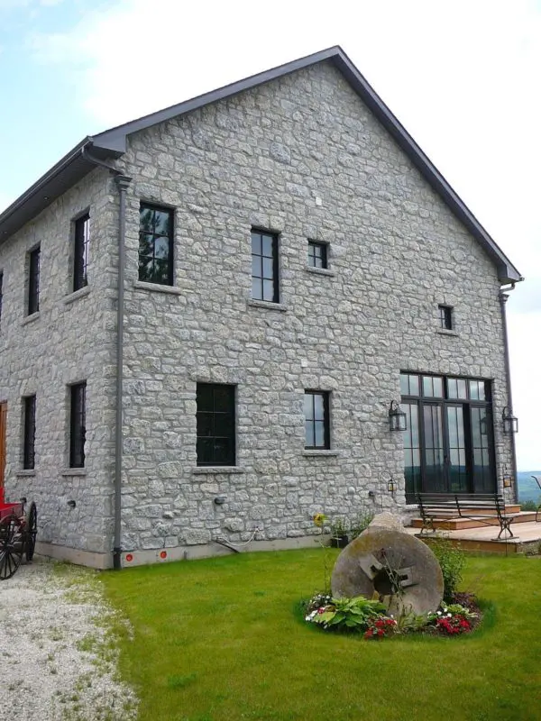 Home Exterior with Nottingham Natural Stone Veneer