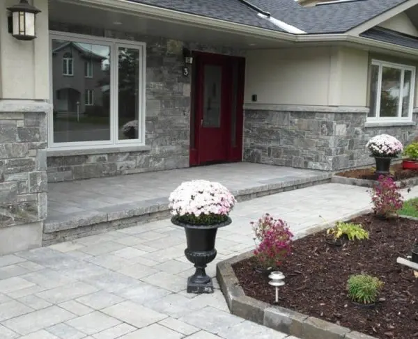 Exterior Wainscoting with Pembroke Real Stone Veneer