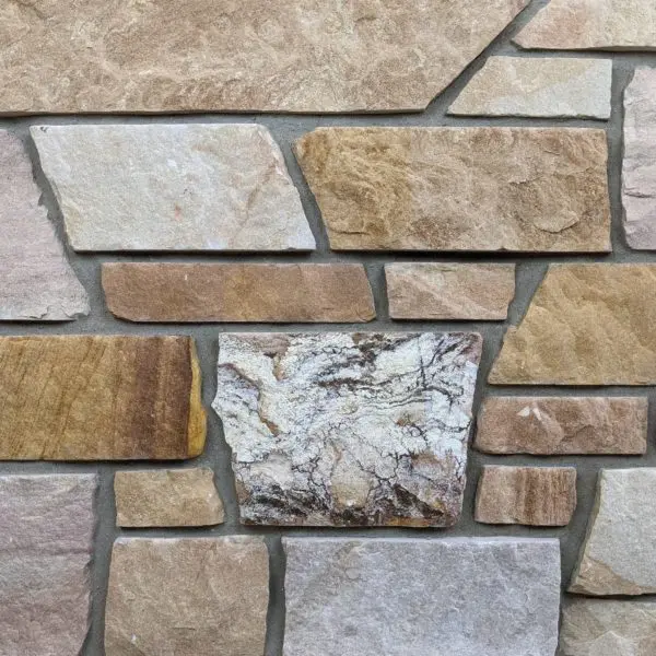 Sunset Dimensional Style Real Stone Veneer Mock-Up