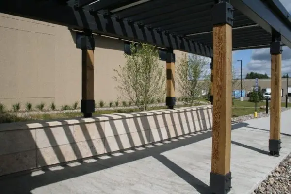 Manchester Natural Thin Stone Veneer Covered Walk Way