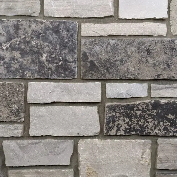 Graphite Real Thin Stone Veneer Mock-Up