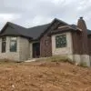 Exterior accent walls with Tenbury natural stone veneer