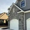 Garage accent wall with Berkley natural thin stone veneer