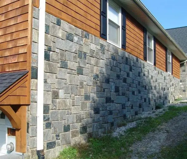 Exterior siding with Carlisle and Springfield real stone veneer