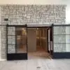 Commercial interior accent wall with Catskill real splitface natural stone veneer