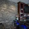 Custom ledgestone Moonlight real stone veneer interior restaurant wall