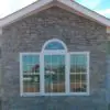 Exterior accent wall with Sheffield real stone veneer