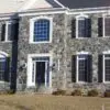 Oxford Diamond and Shelton Natural Stone Veneer Custom Blend Colonial Exterior