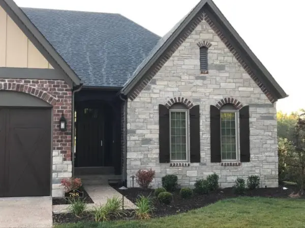 Silverado Natural Thin Stone Veneer Exterior Accent Wall